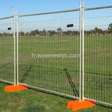 Panneaux de clôture temporaires galvanisés par fil soudé